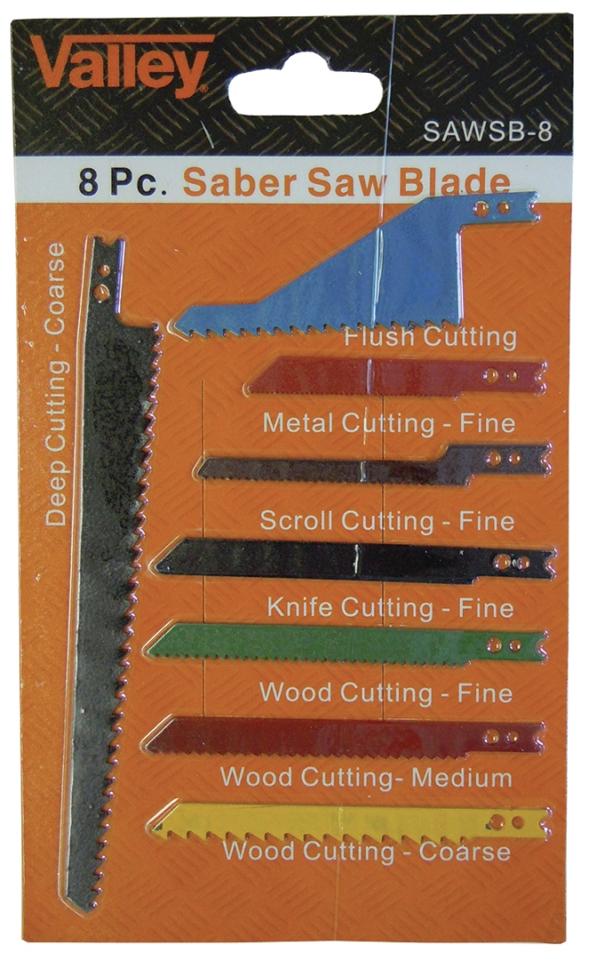 MBS Omaha, a div. of Omaha Distributing Co., Inc 8 PC Saber Saw Blade Set