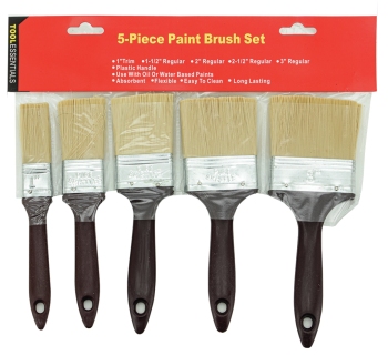 72 Wholesale 5 Piece Craft Paint Brushes - at 