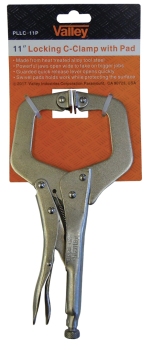 Valley 18" Locking C-Clamp With Swivel Pads for sale online PLLC-18P